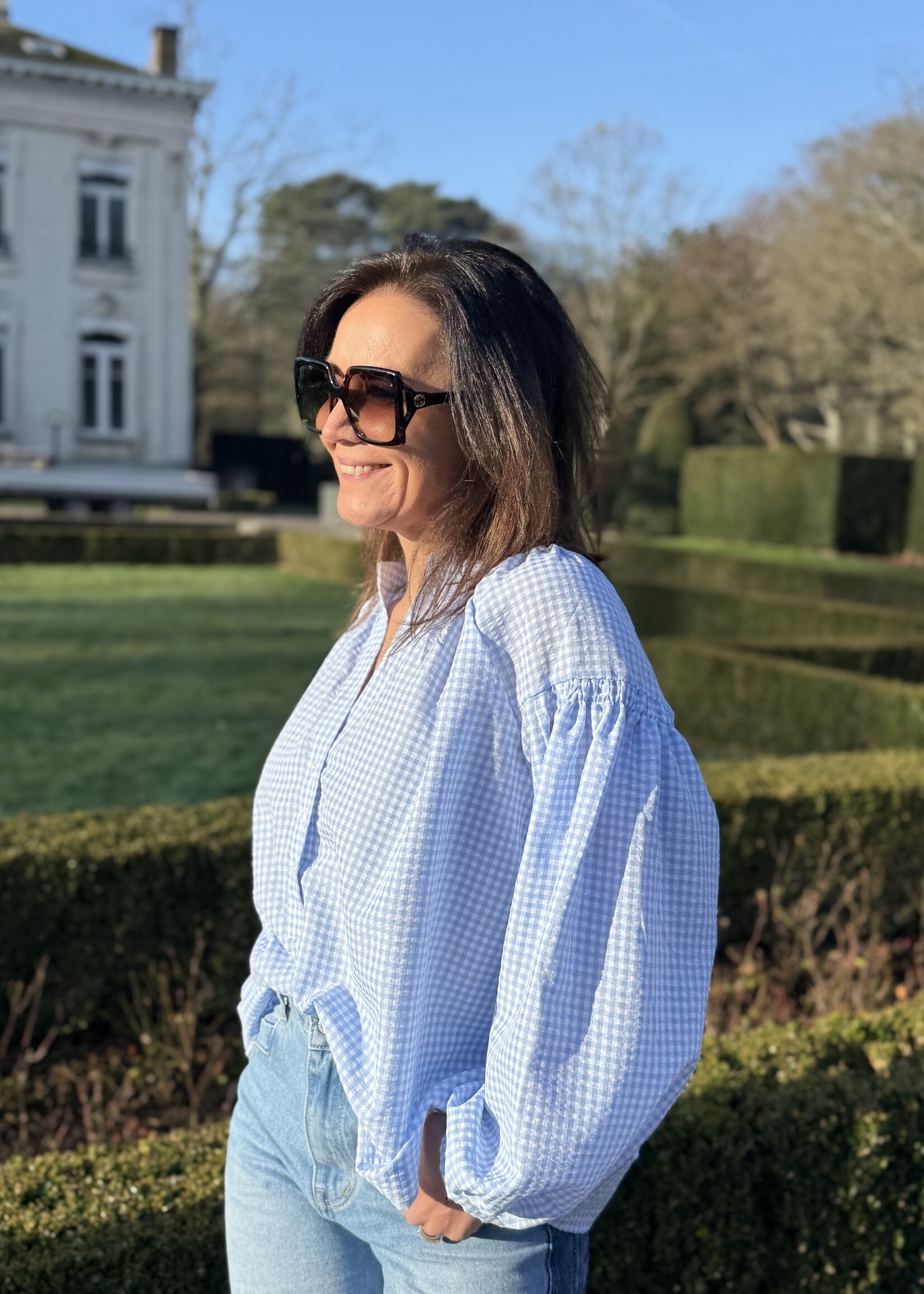 Guts & Goats Manon Blue Blouse