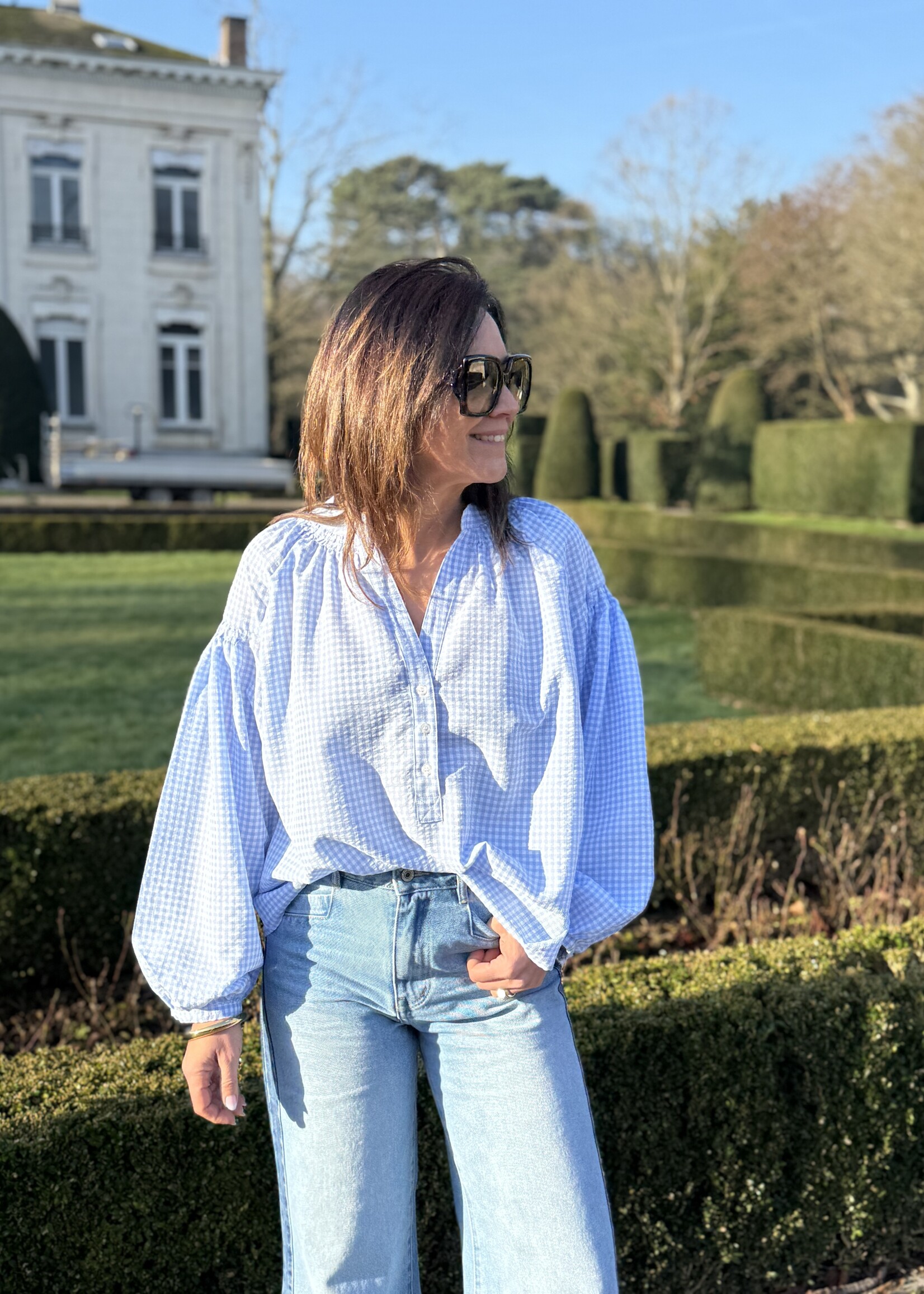 Guts & Goats Manon Blue Blouse