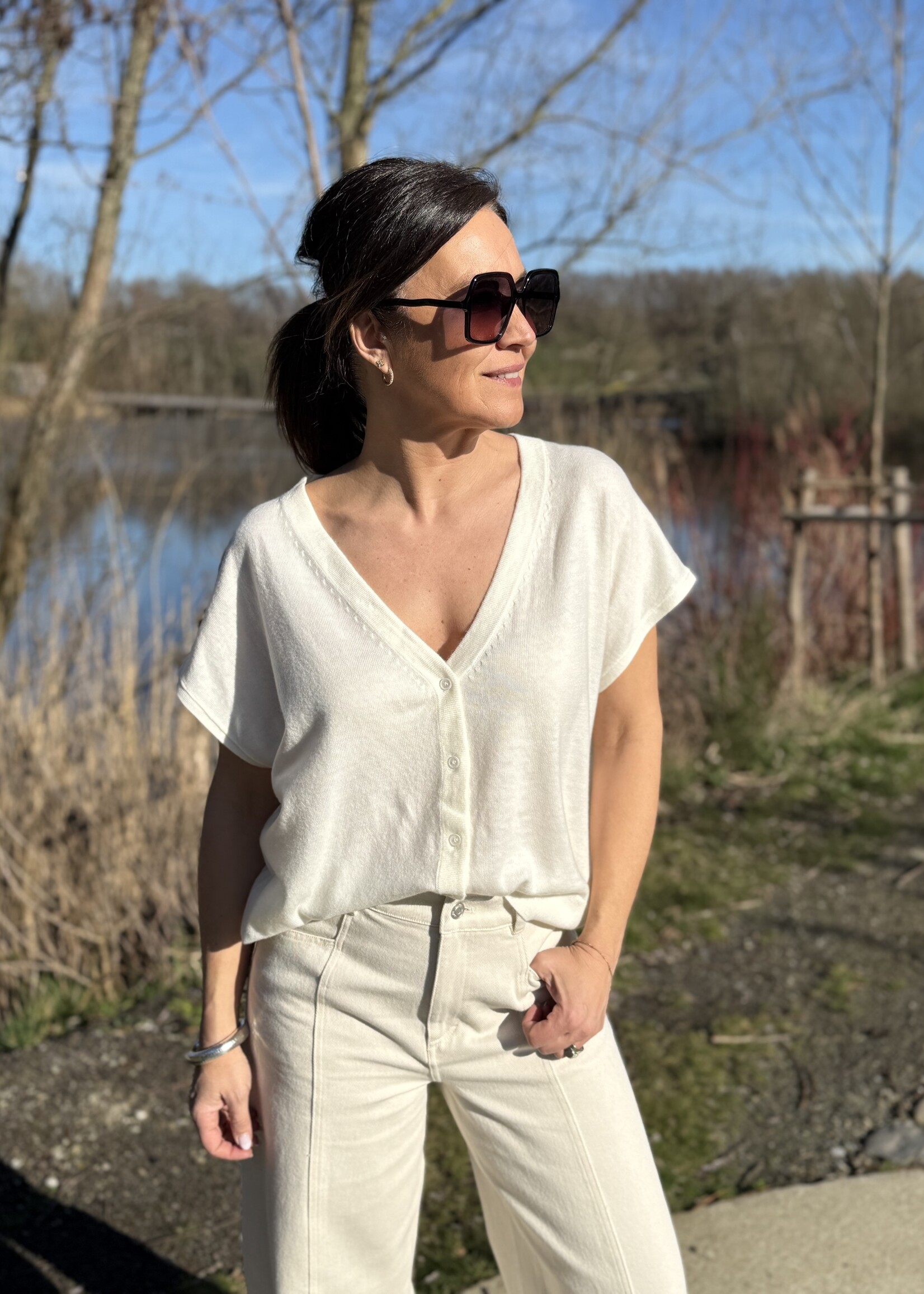 Guts & Goats Youth Ecru Gilet