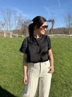 Guts & Goats Alessia Black Blouse