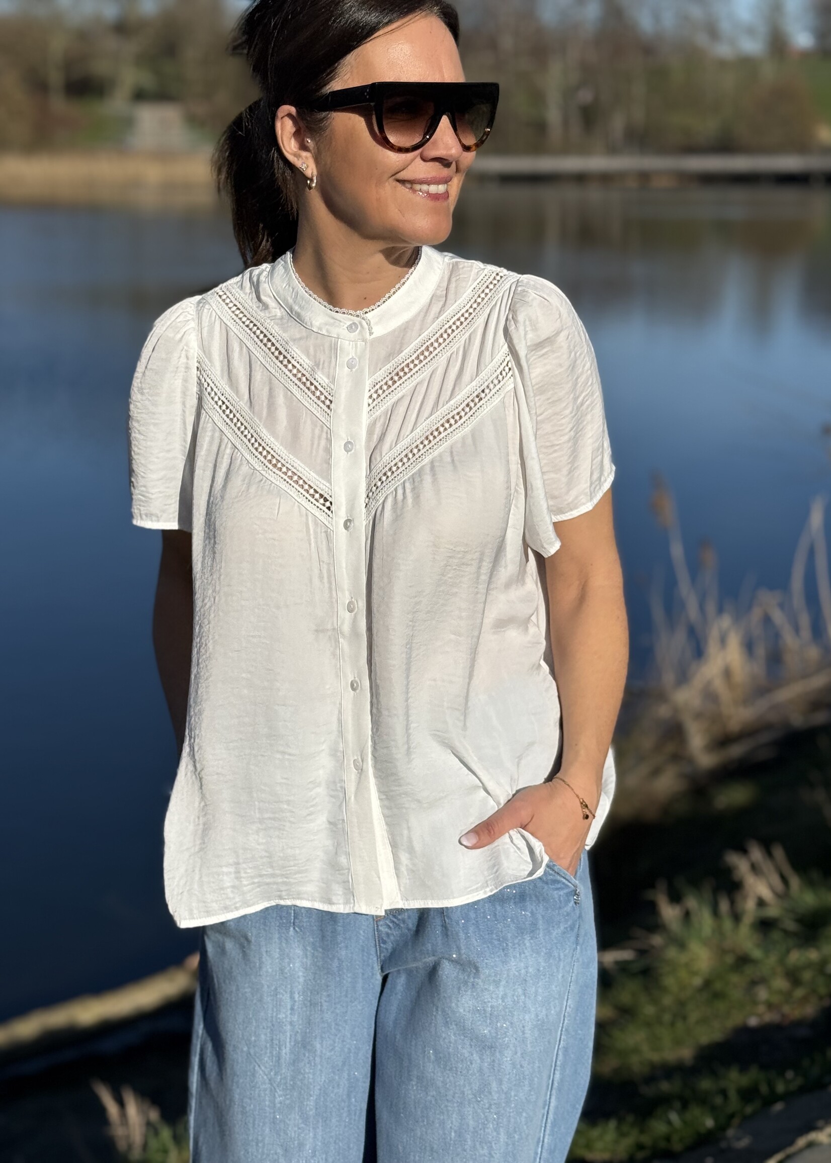 Guts & Goats Alessia White Blouse