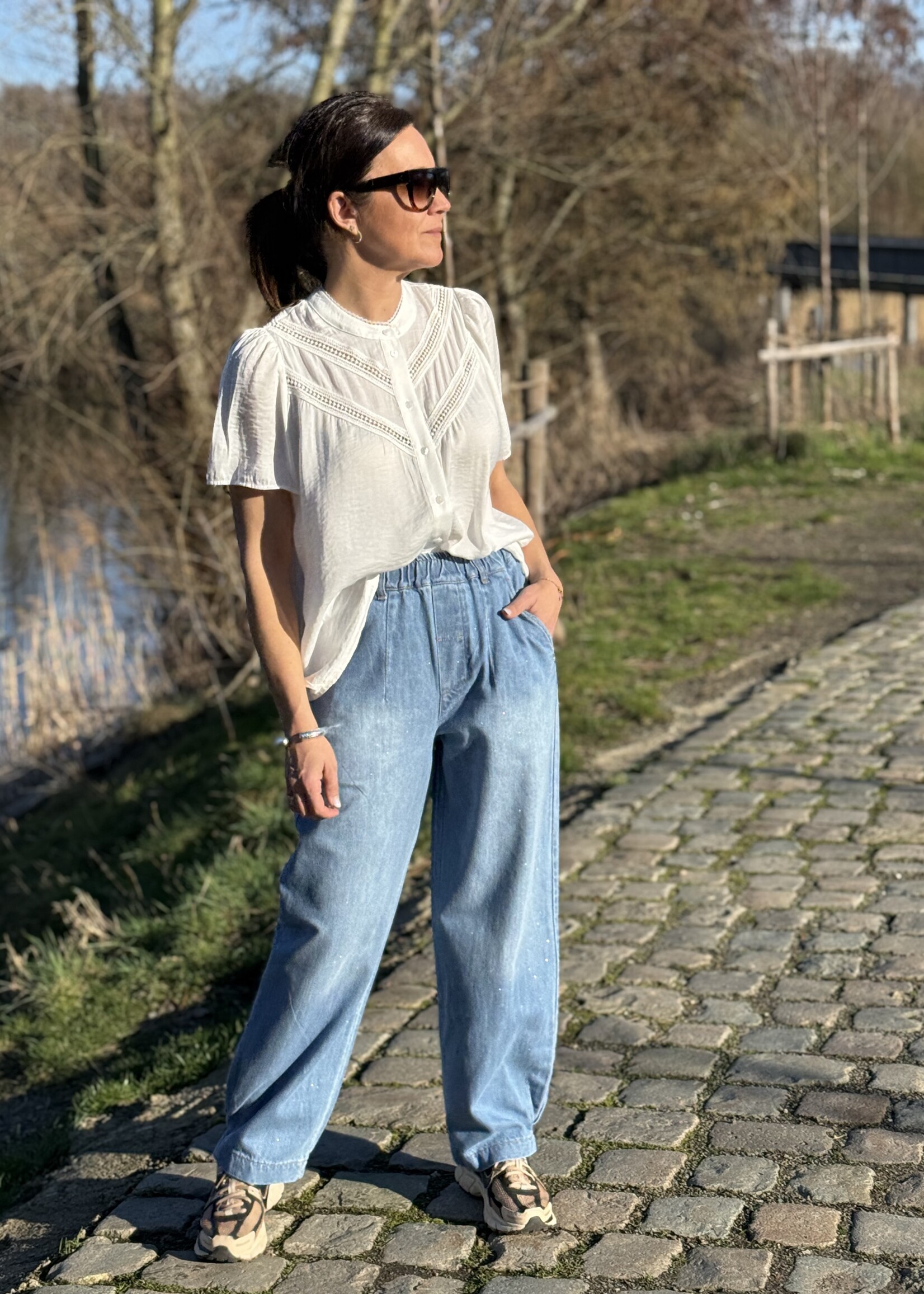 Guts & Goats Alessia White Blouse