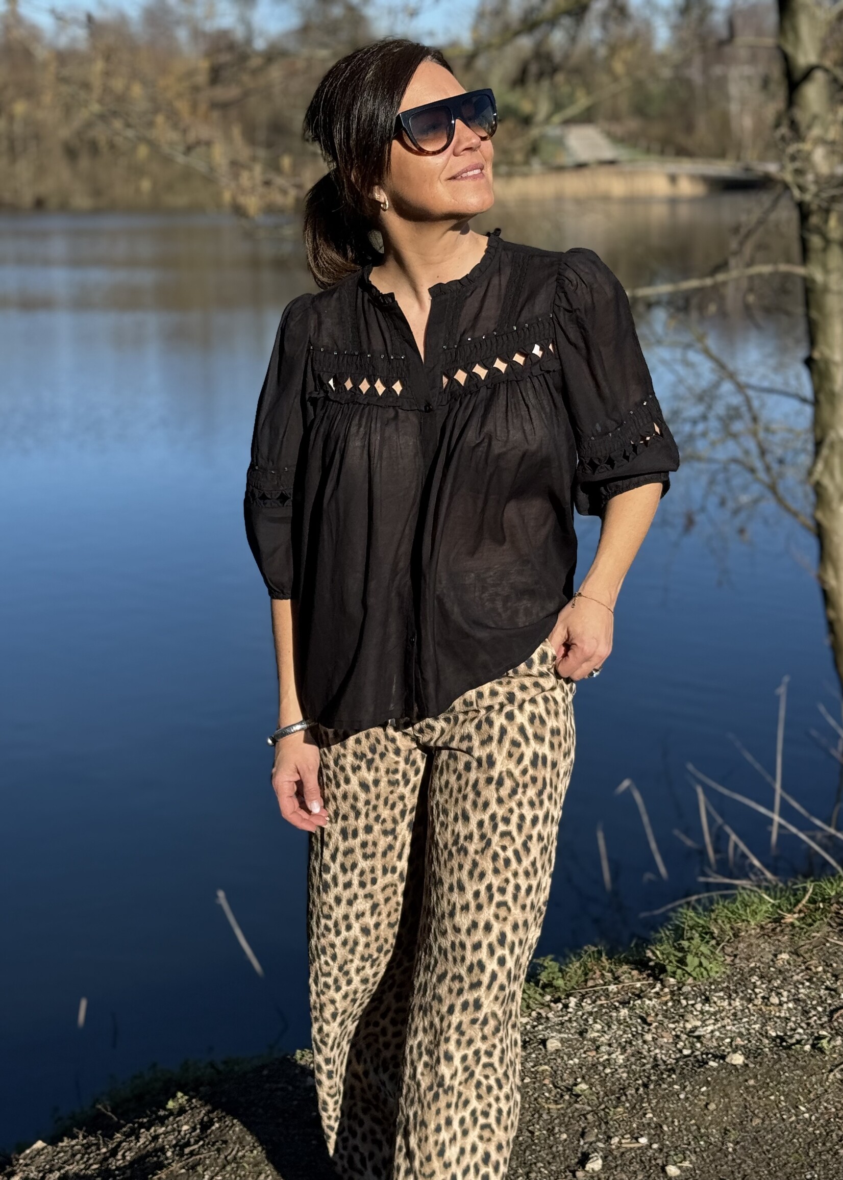 Guts & Goats Mégane Black Blouse