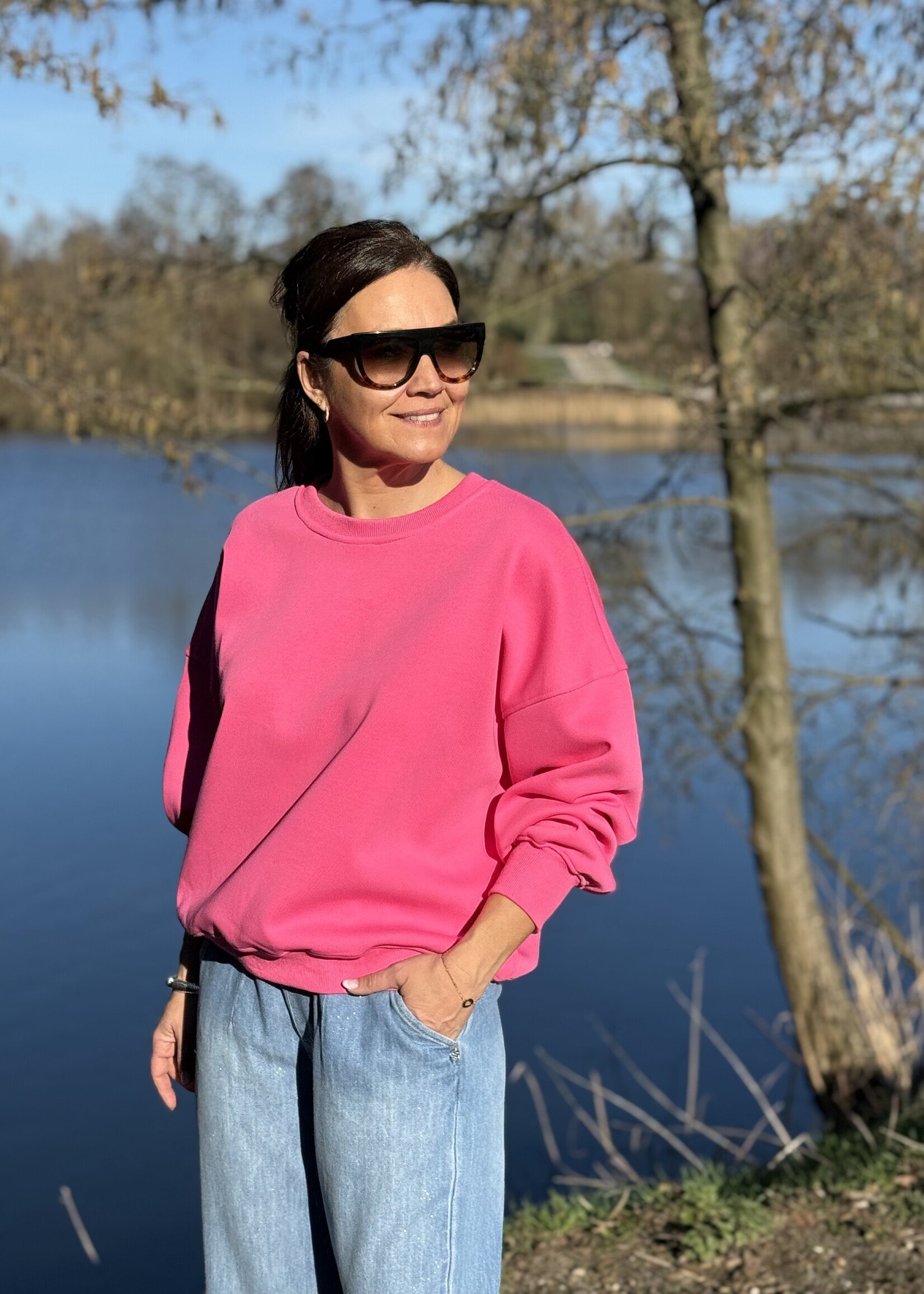 Guts & Goats Gigi Fuchsia Sweater