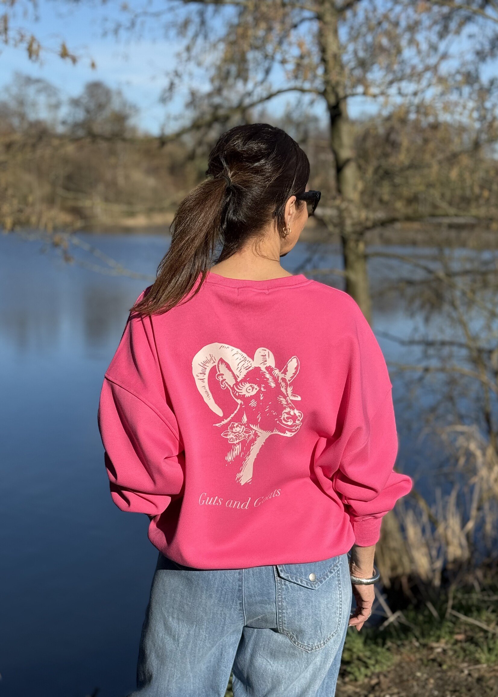 Guts & Goats Gigi Fuchsia Sweater