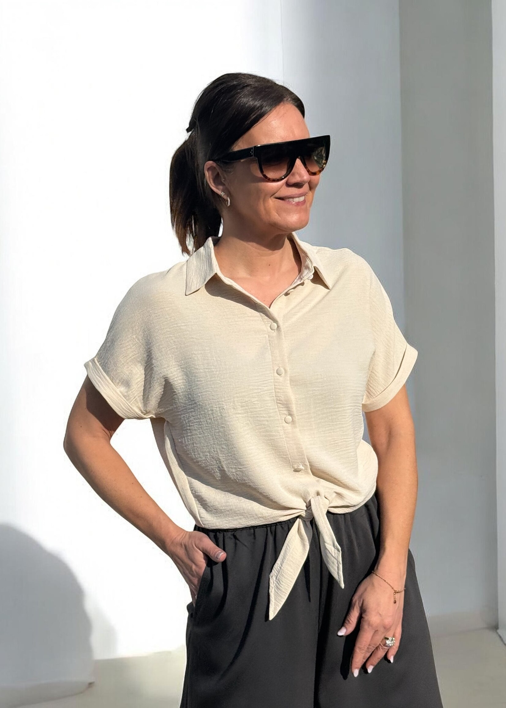 Guts & Goats Monica Linen Blouse