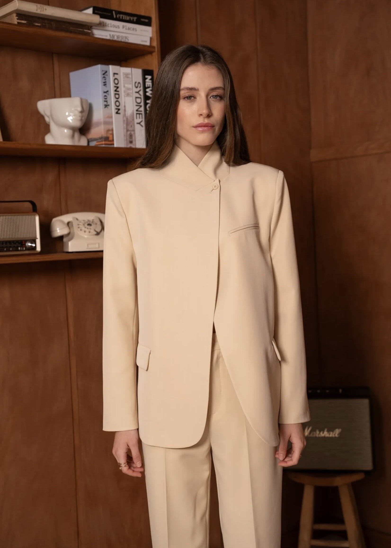 Guts & Goats Betty Creme Blazer