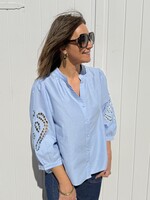 Guts & Goats Georgia Blue Blouse