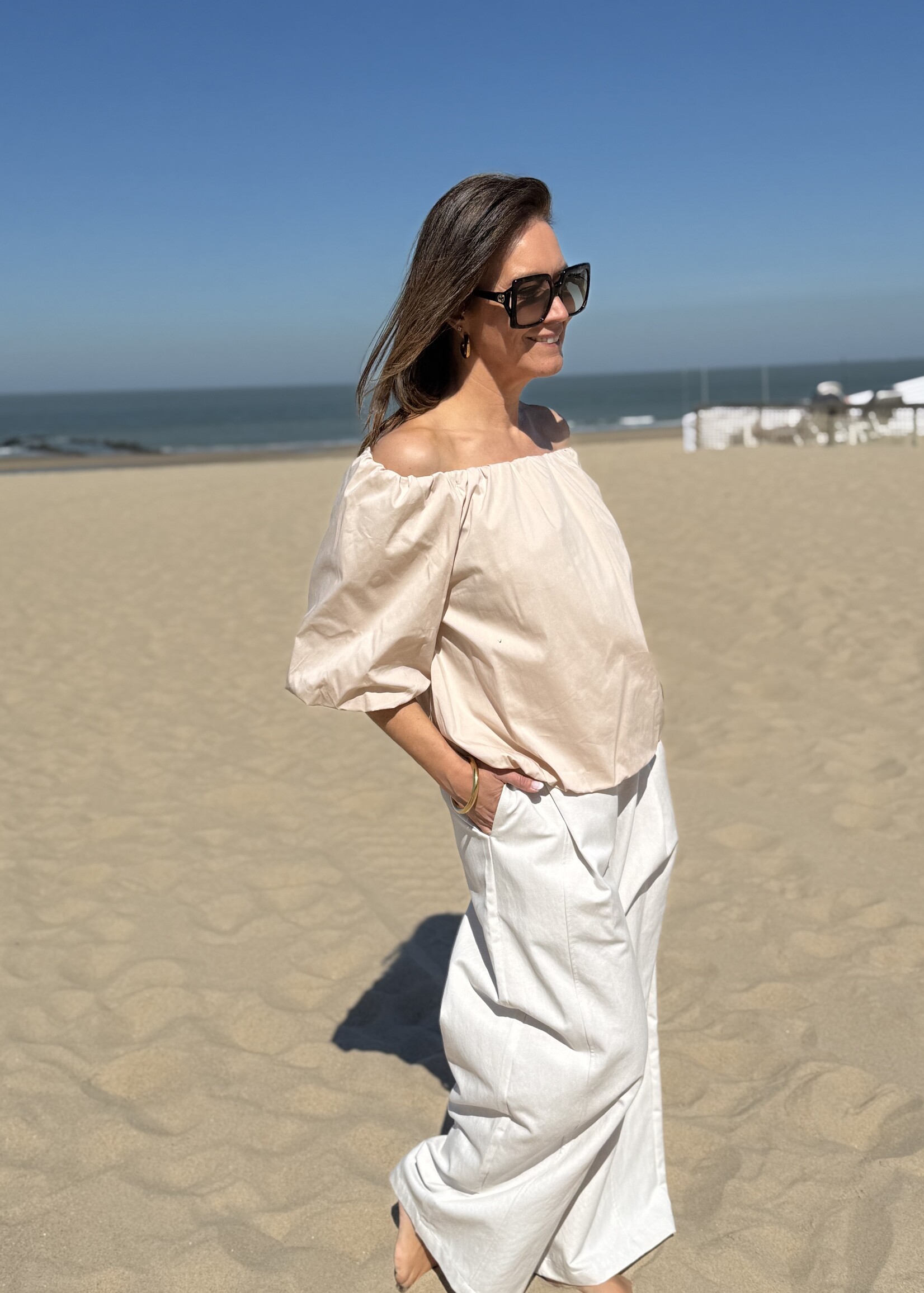 Guts & Goats Rosalie Creme Top