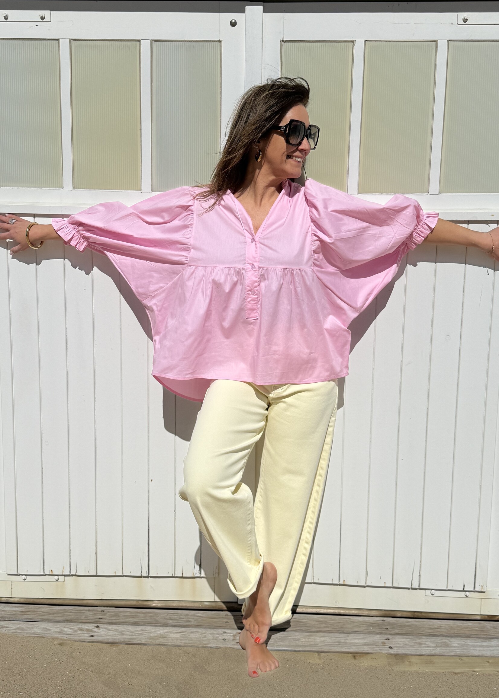 Guts & Goats Améline Pink Blouse