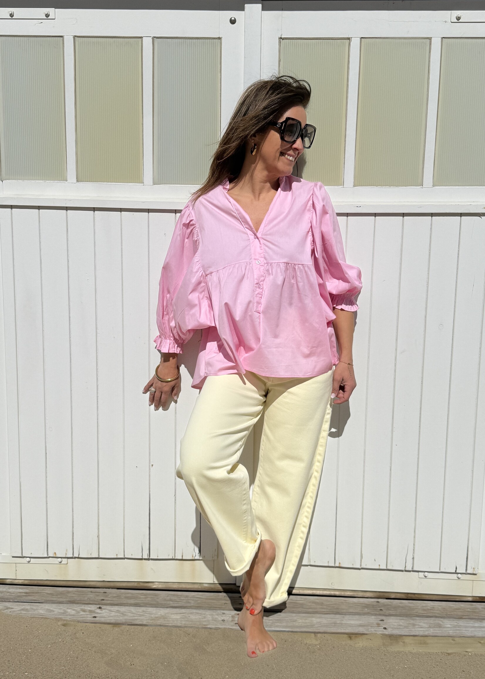 Guts & Goats Améline Pink Blouse