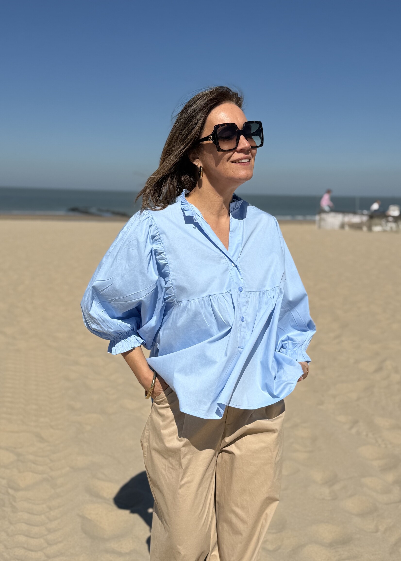 Guts & Goats Amélie Blue Blouse