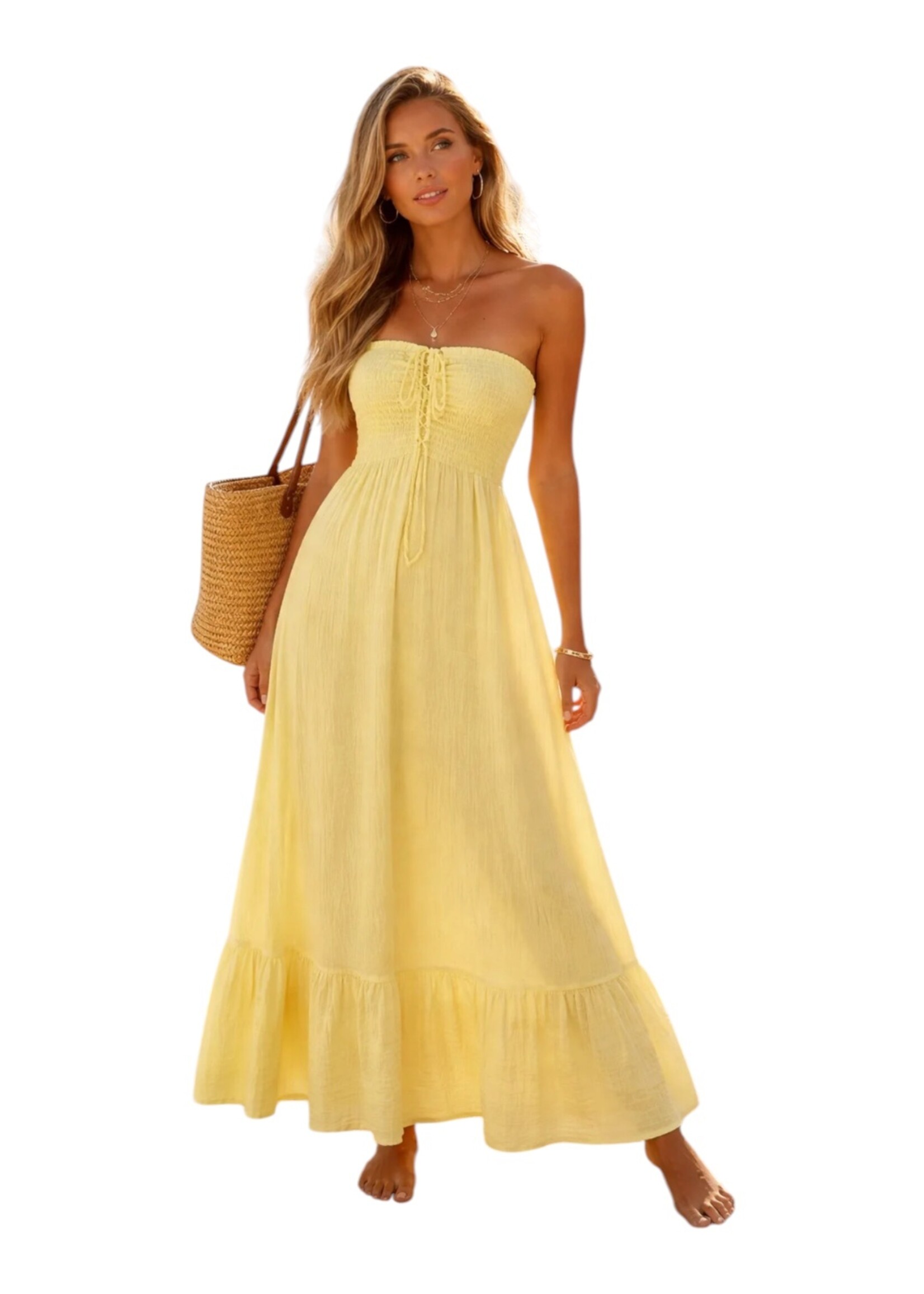 Guts & Goats Ysaline Yellow Dress