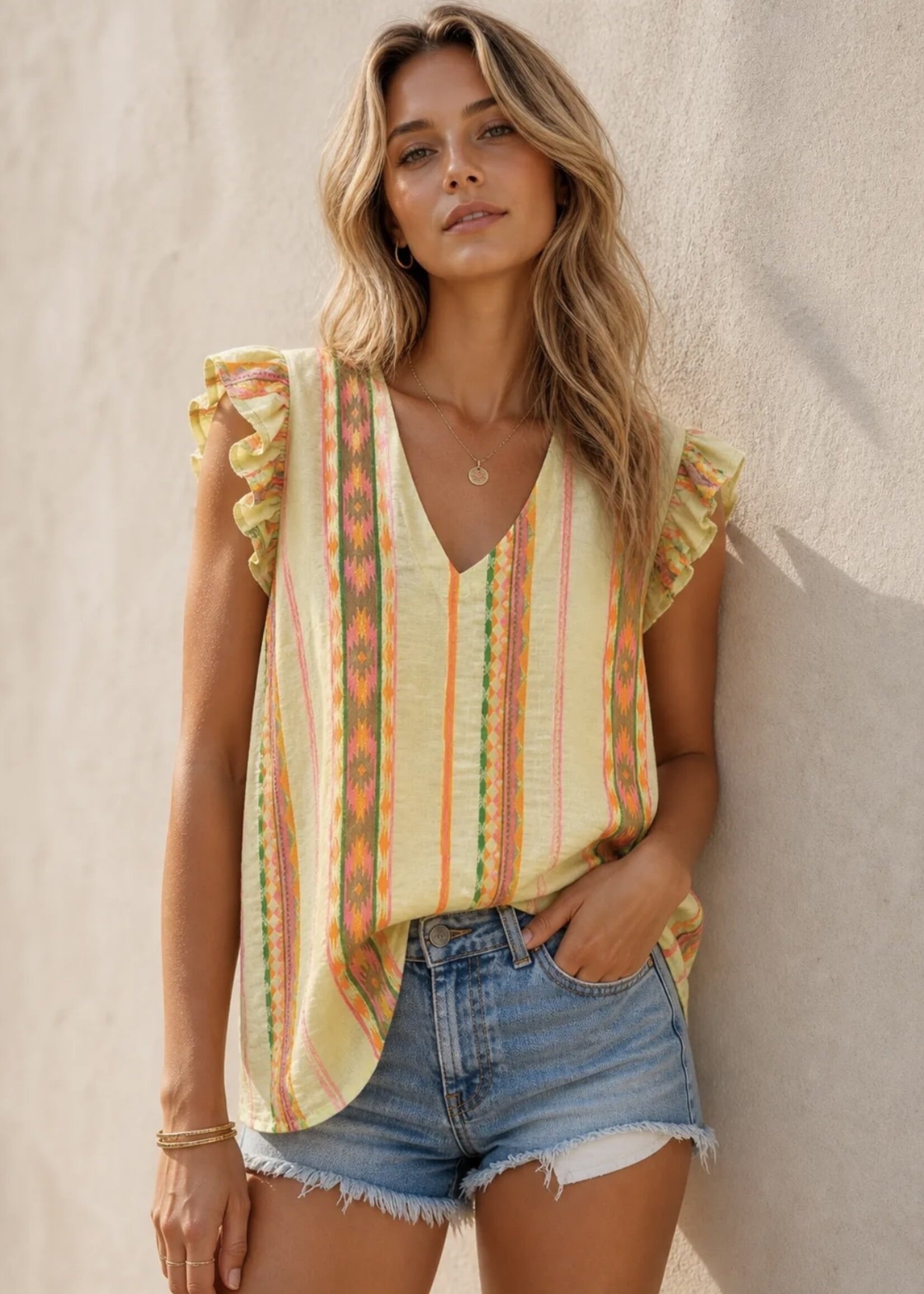Guts & Goats Suzy Yellow Top