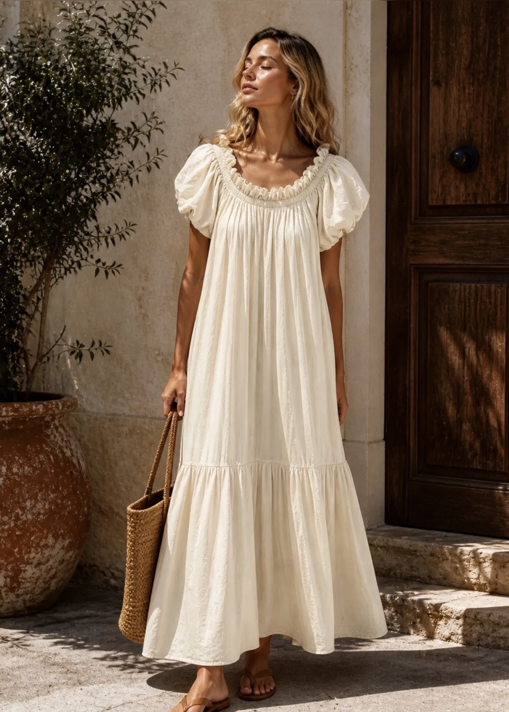 Guts & Goats Hoxton Creme Dress