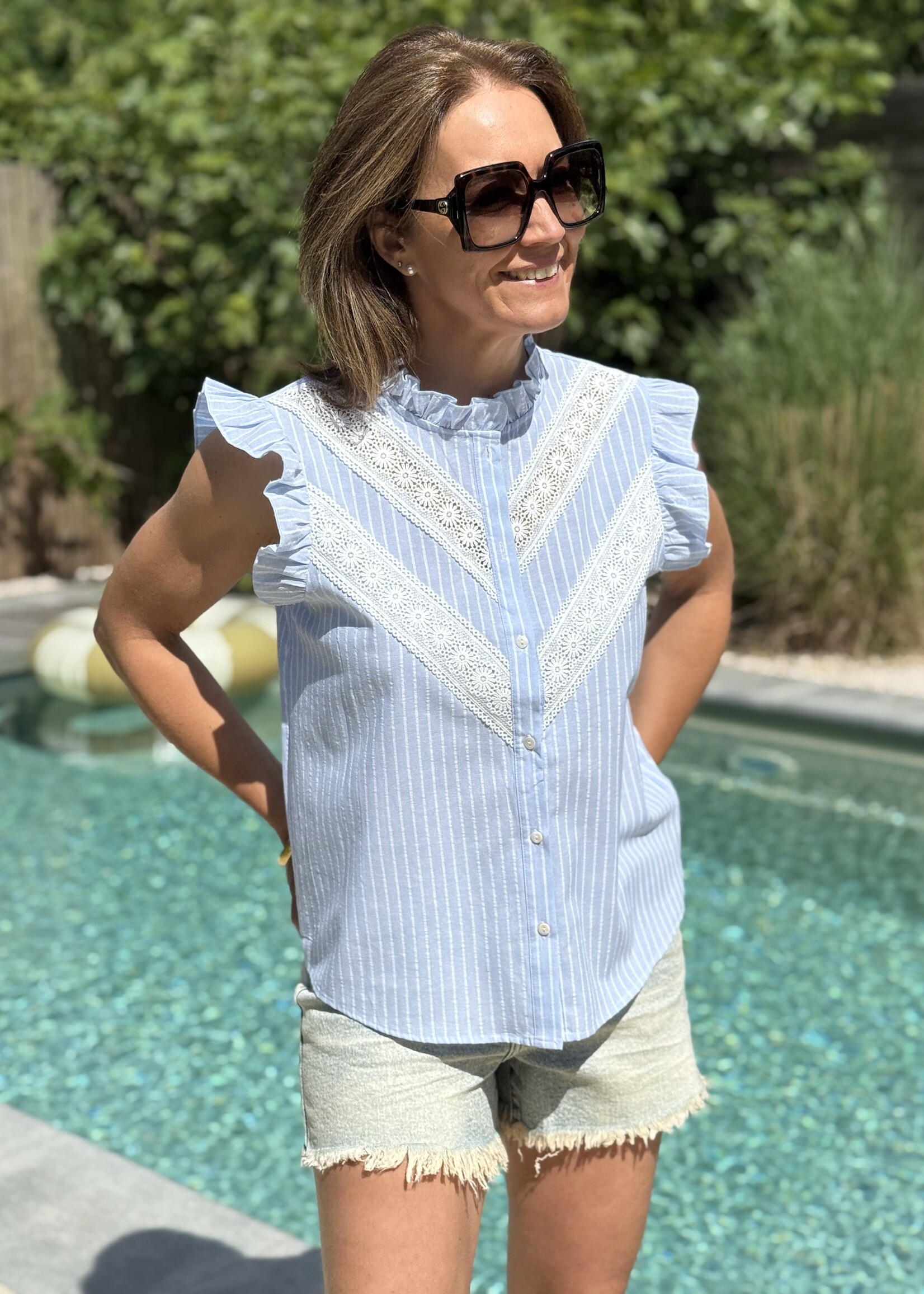 Guts & Goats Héline Blue Blouse