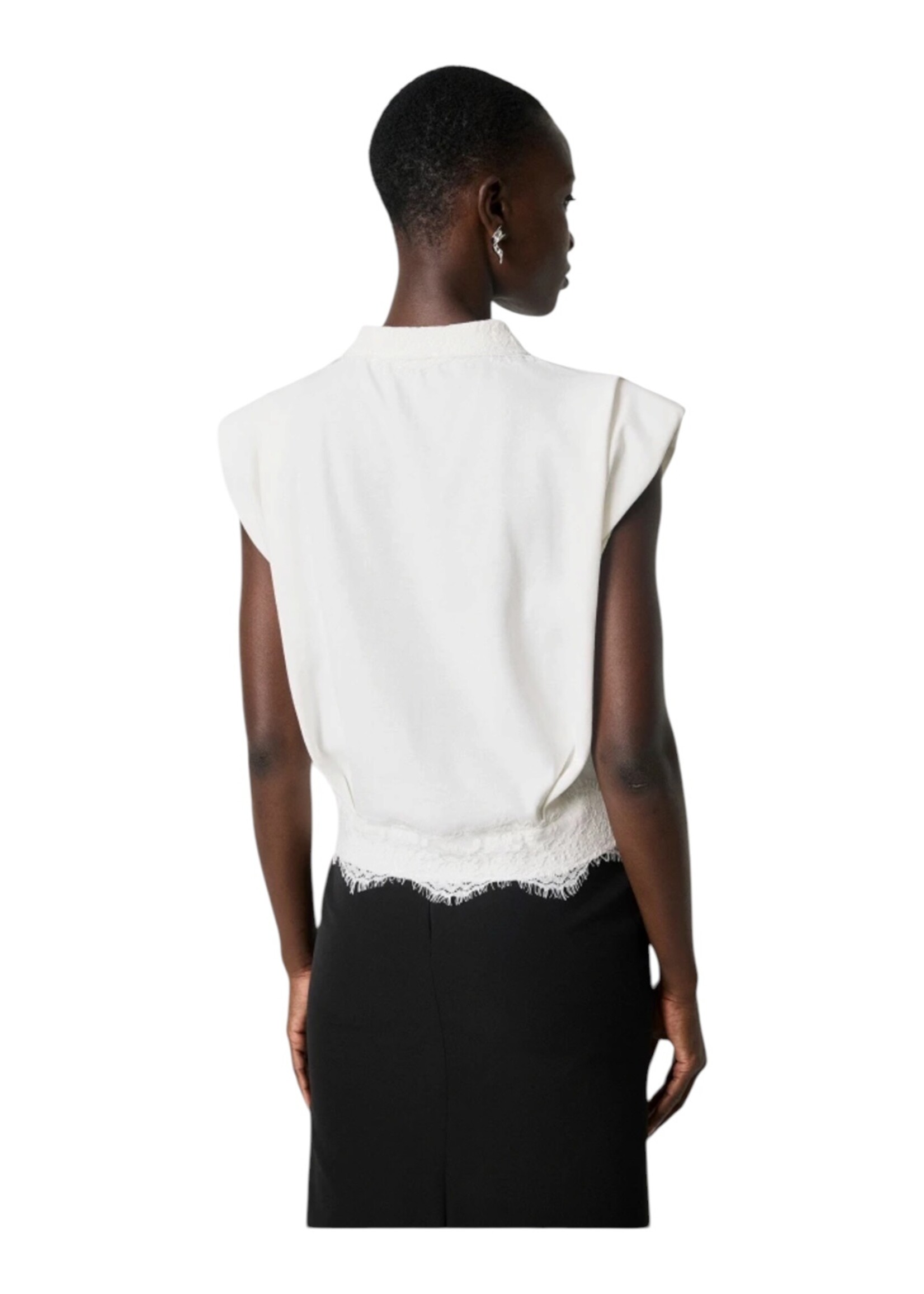 Guts & Goats White Lace Polo