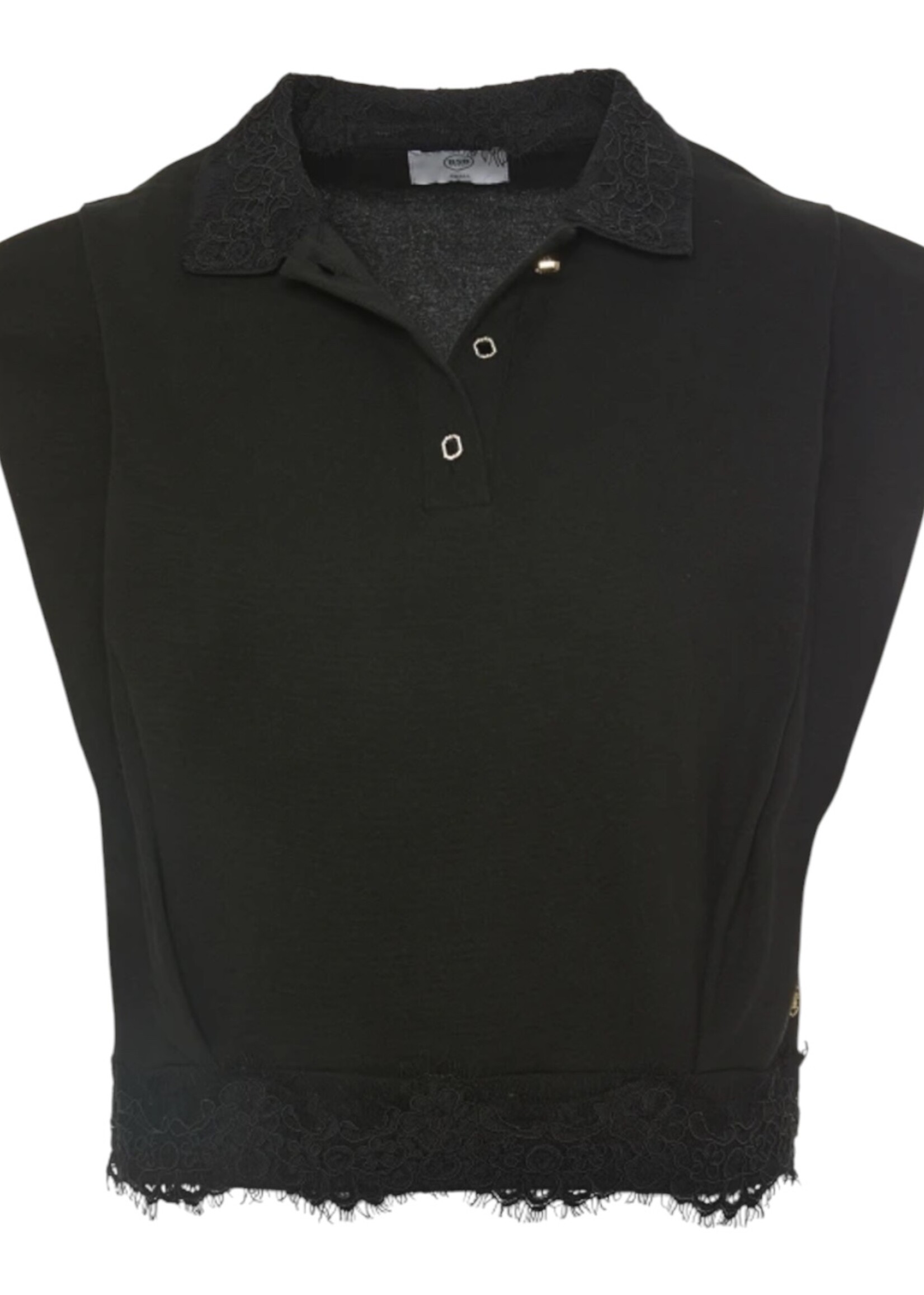 Guts & Goats Black Lace Polo