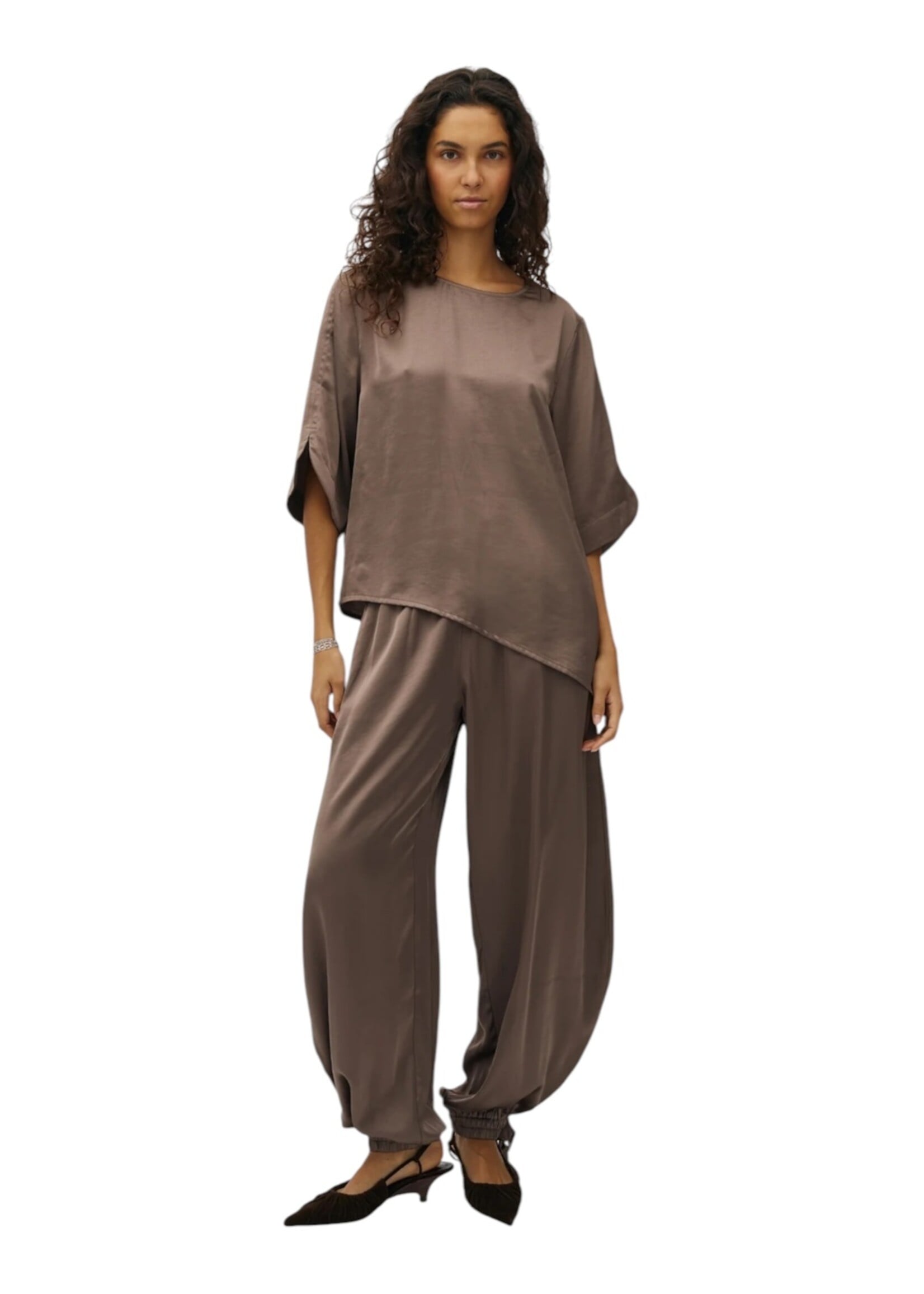 Guts & Goats Daomin Taupe Blouse