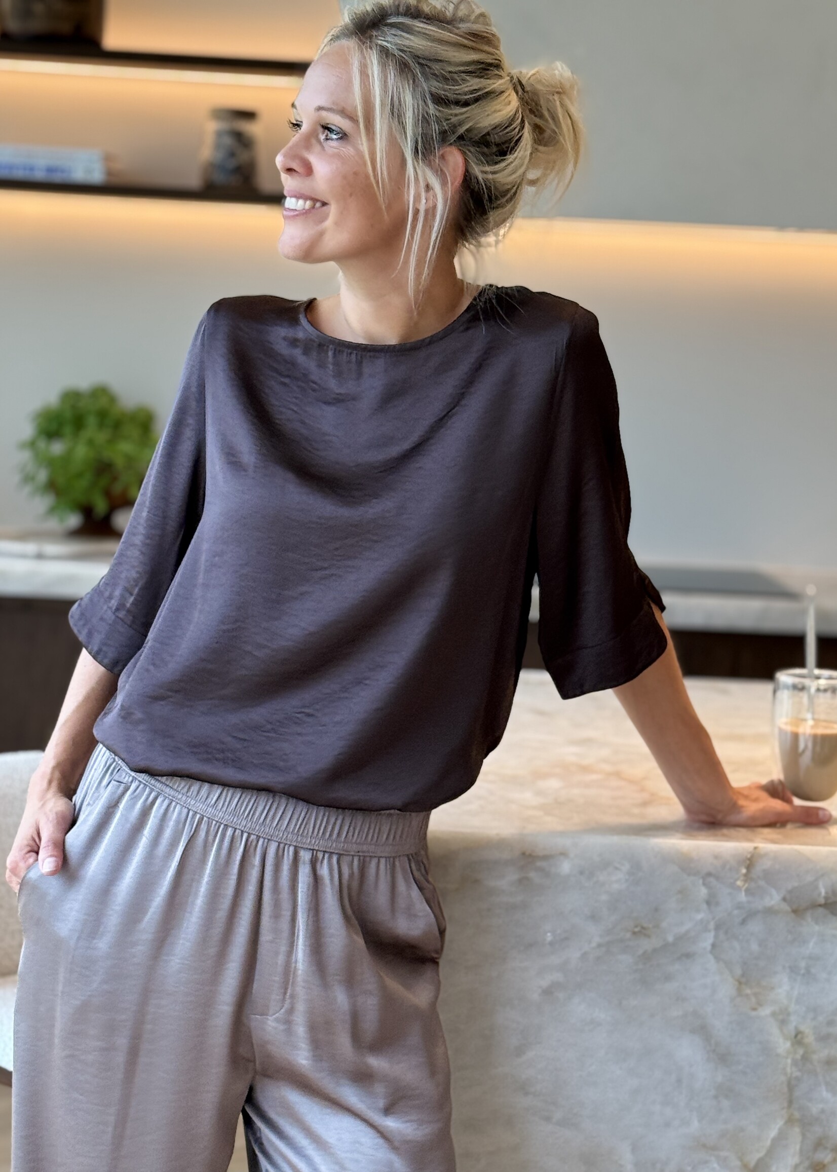 Guts & Goats Daomin Brown Blouse