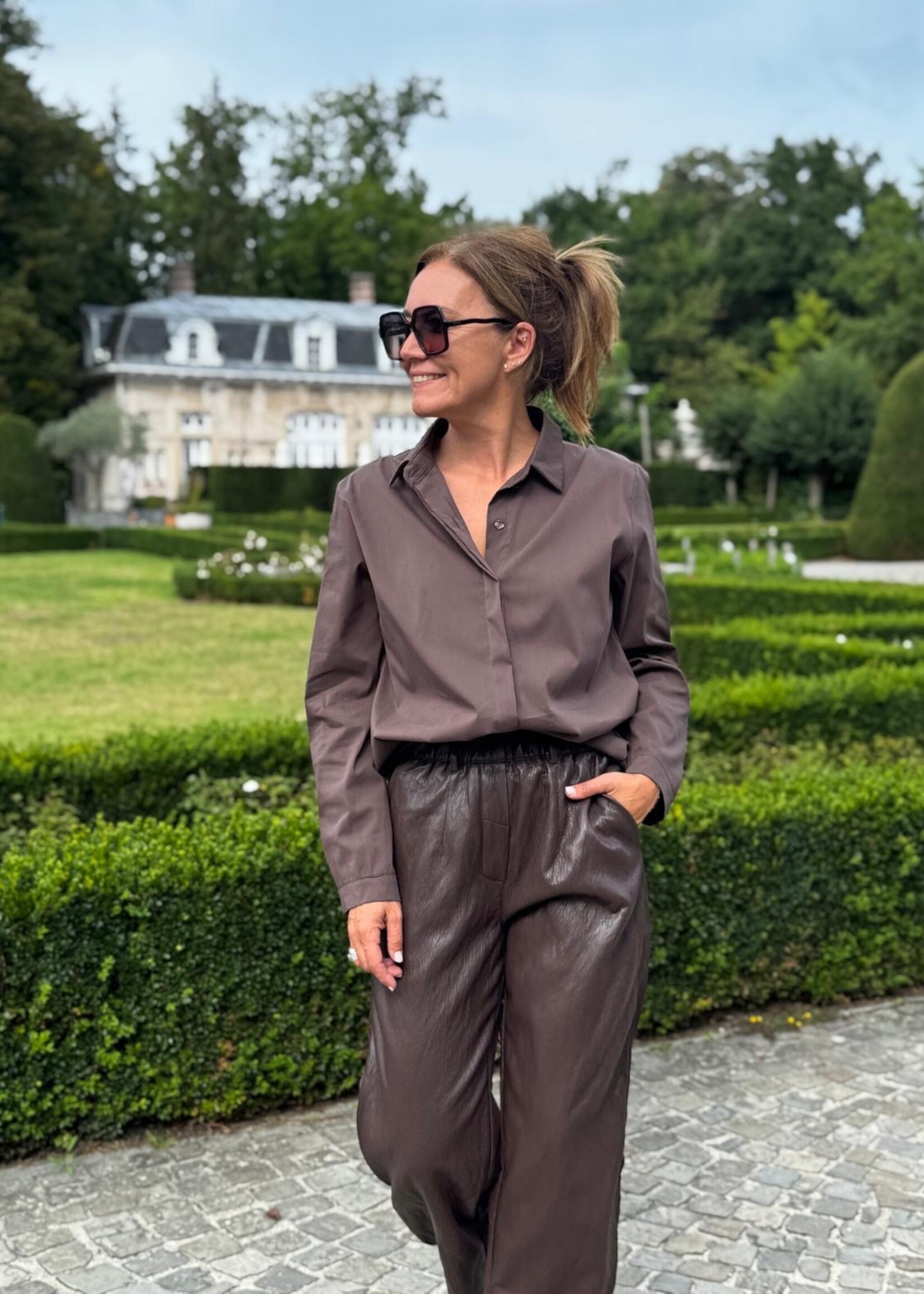 Guts & Goats Paula Brown Blouse
