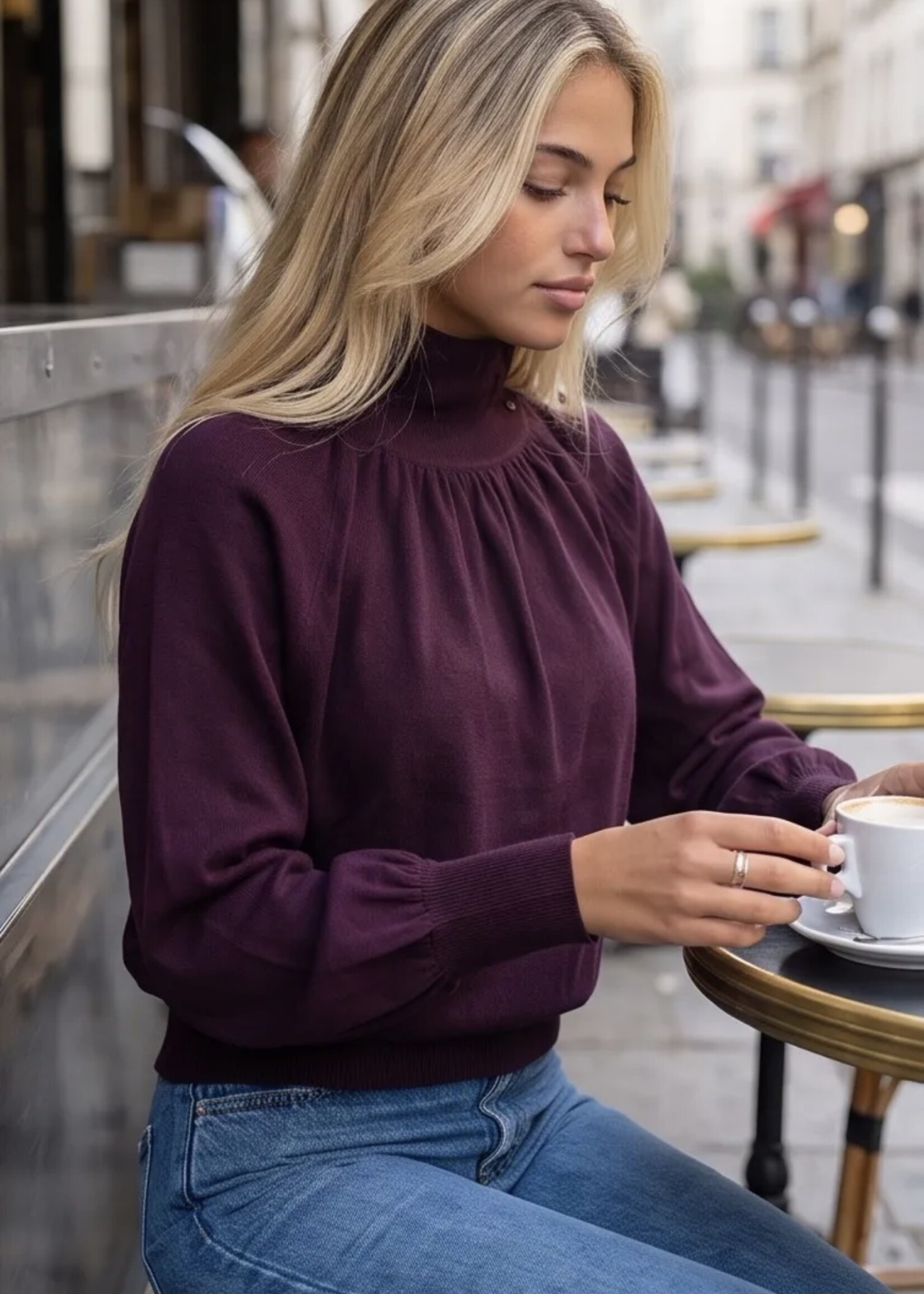 Guts & Goats Cella Bordeaux Pull