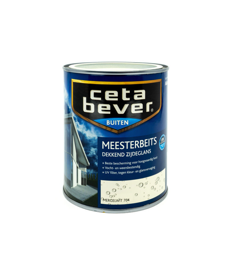 Cetabever Meesterbeits UV Dekkend Zijdeglans Mergelwit 704 750 ml