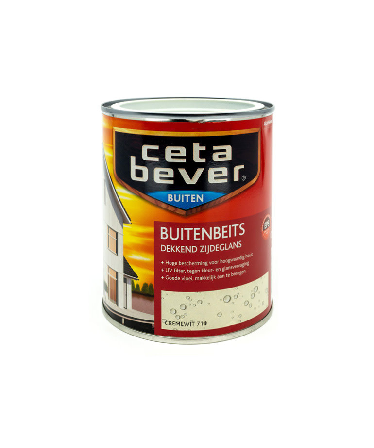 Cetabever Buitenbeits Dekkend Cremewit 714 750 ml
