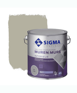 Sigma Sigma Hoogdekkende Muurverf MAT RAL 7032 2,5 liter