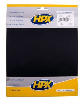 HPX Schuurpapier 23x28 cm Pak a 4 vel HPX Schuurpapier 23x28 cm Pak a 4 vel