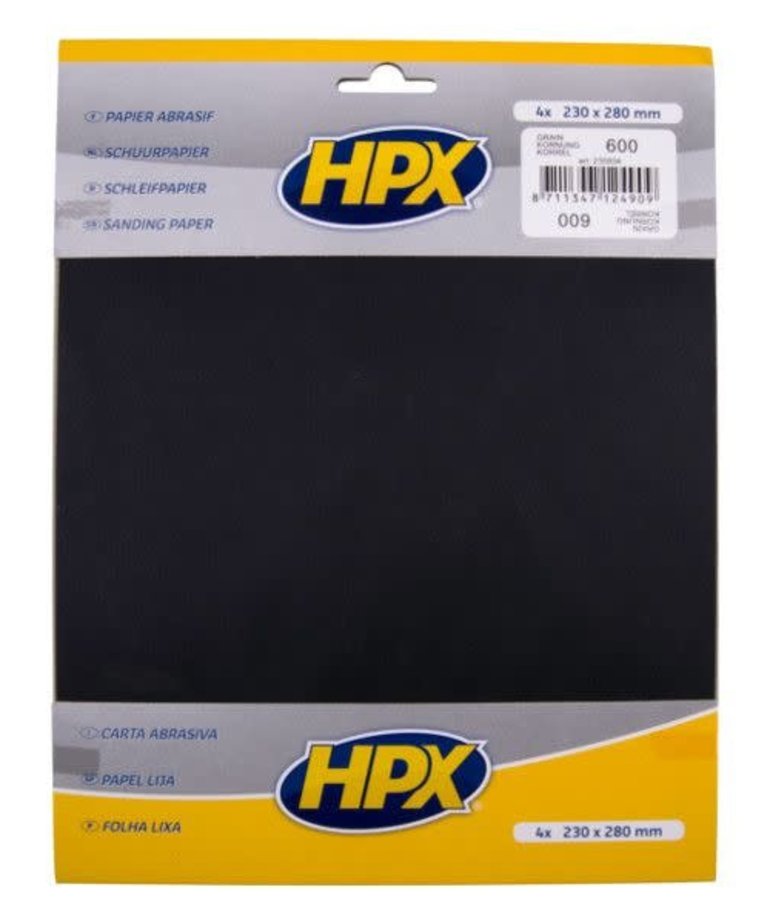HPX Schuurpapier 23x28 cm Pak a 4 vel