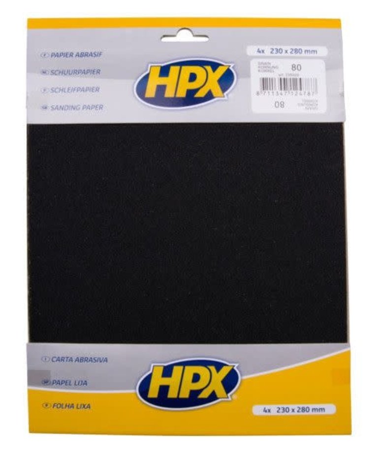 HPX Schuurpapier 23x28 cm Pak a 4 vel