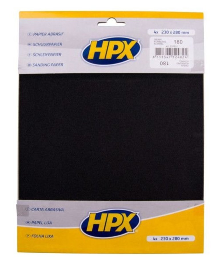 HPX Schuurpapier 23x28 cm Pak a 4 vel