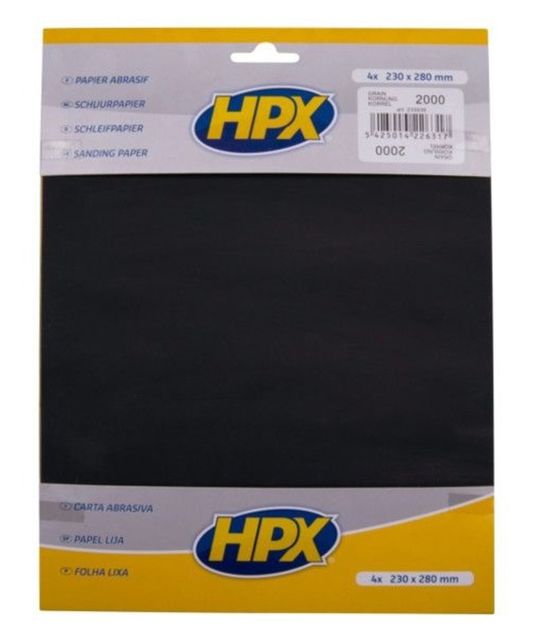 HPX Schuurpapier 23x28 cm Pak a 4 vel