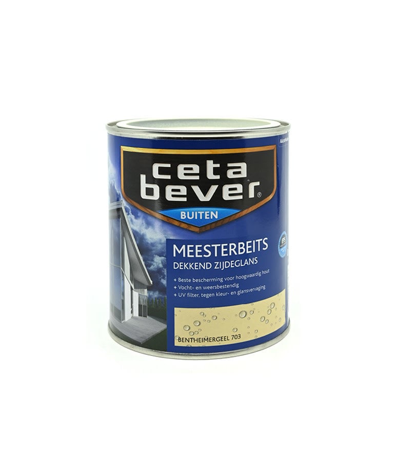 Cetabever Meesterbeits UV Dekkend Zijdeglans Bentheimersgeel 703 750 ml