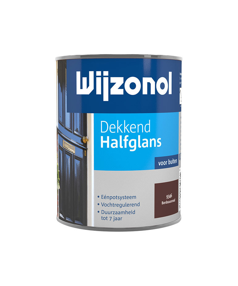 Wijzonol - assortiment Wijzonol Dekkend Halfglans 9346 Bordeauxrood 750 ml