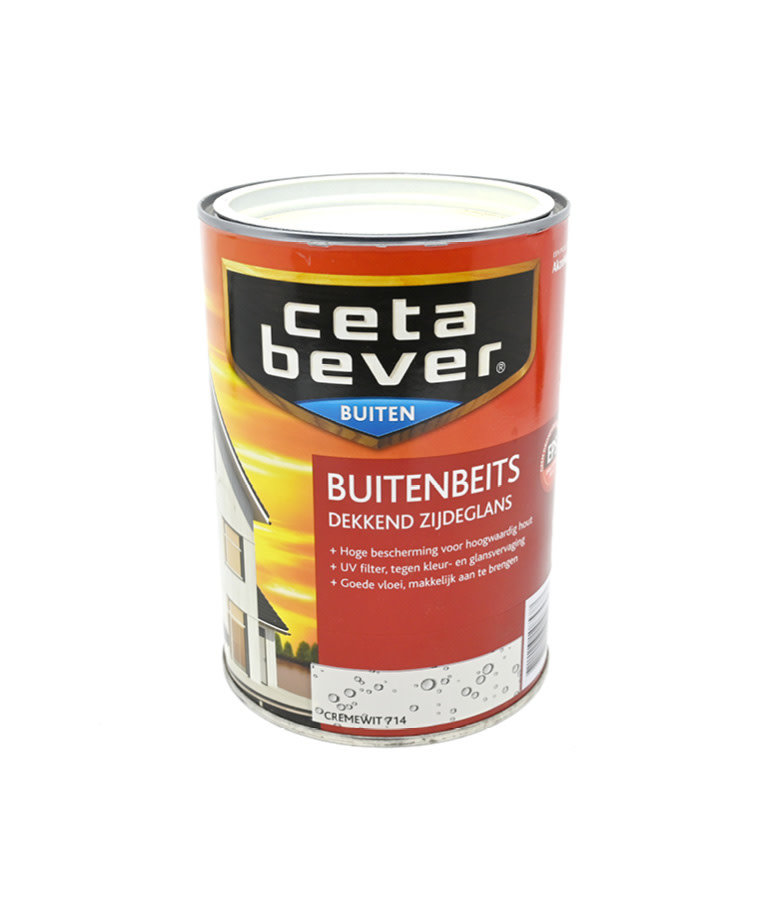 Cetabever Buitenbeits Dekkend Cremewit 714 1,25 Liter