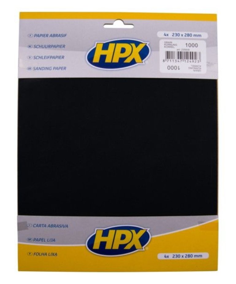 HPX Schuurpapier 23x28 cm Pak a 4 vel
