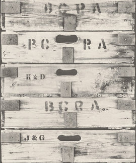 Rasch Home Style Houten Kistjes Behang 930313