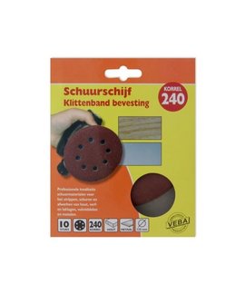 Veba Schuurschijf Klitteband Rond (Klitteband)  125 mm Veba Schuurschijf Klitteband Rond (Klitteband)  125 mm