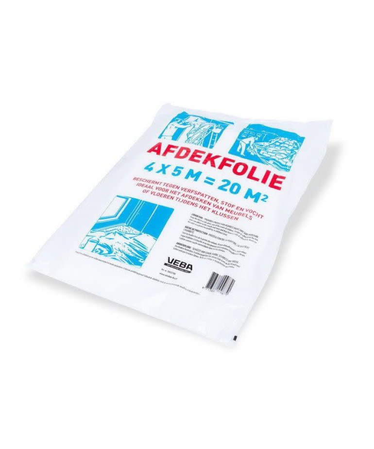 Afdekfolie  4x5 Mtr Extra 0,07 mm