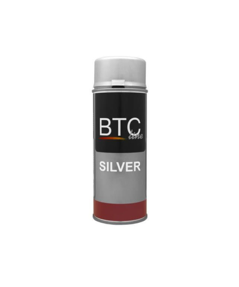 BTC Spuitbus Zilver 400 ml