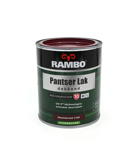 Rambo Rambo Pantserlak Dekkend Zijdeglans BF 10 Klassiek Rood 1106 750 ml