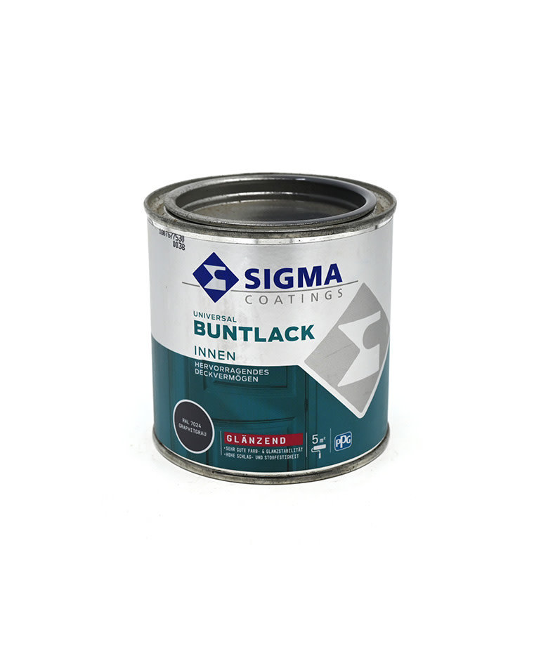 Sigma Buntlak Binnen Hoogglans RAL 7024 375 ml