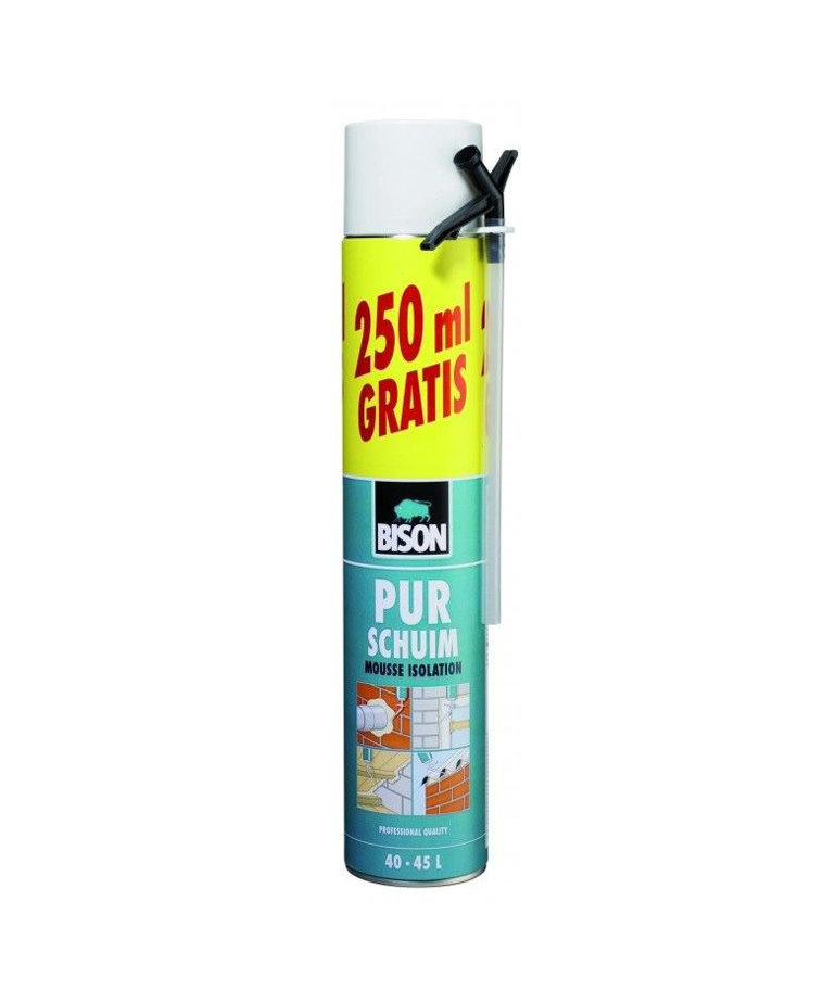 Bison Pur Schuim 500 ml + 250 ml Gratis
