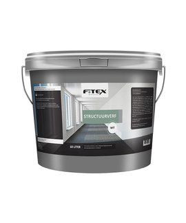 Fitex Fitex Structuurverf Wit 10 Liter