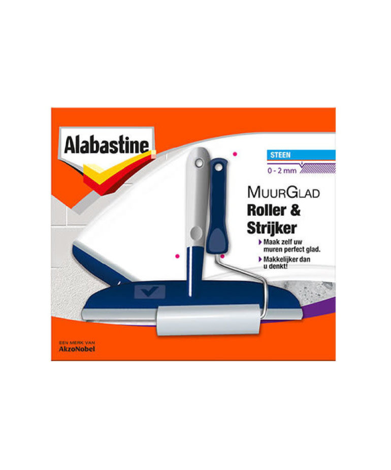 Alabastine Muurglad Set Roller en Strijker