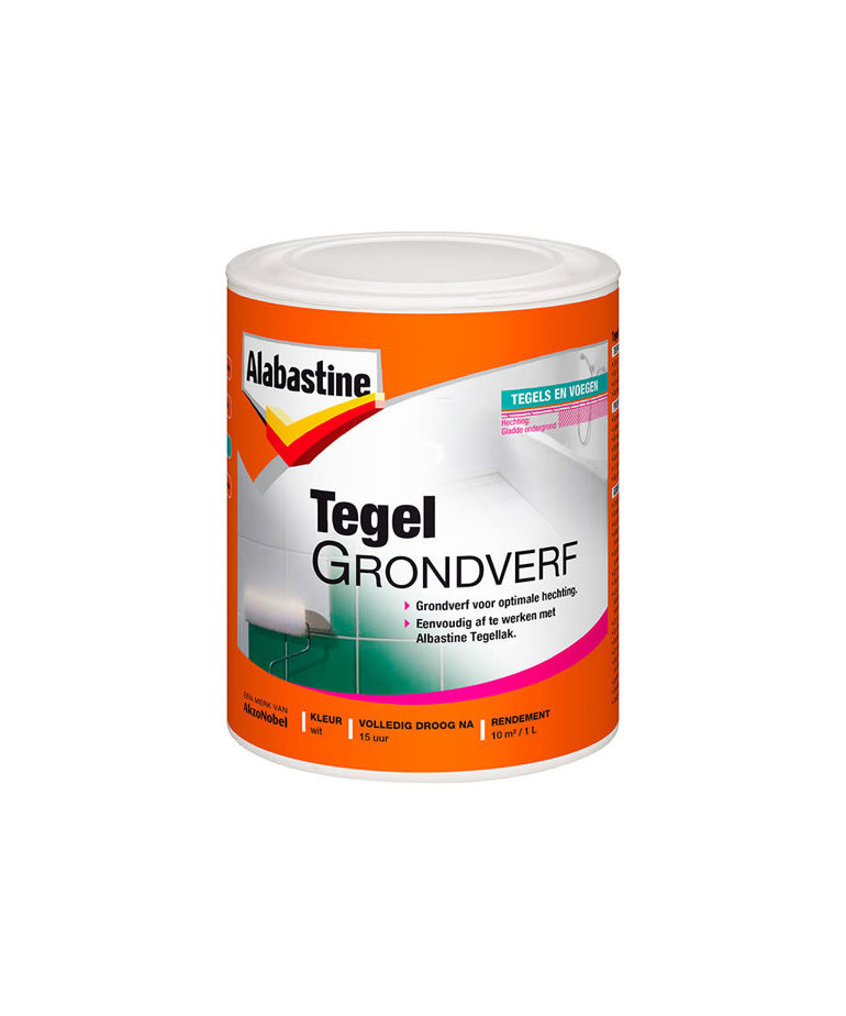 Alabastine Tegel Grondverf Wit 1 Liter