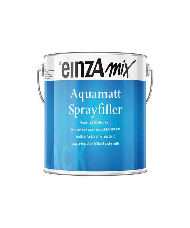 einzA - assortiment einzA Mix  Aquamatt Sprayfiller Grond- en Aflak 3 Liter