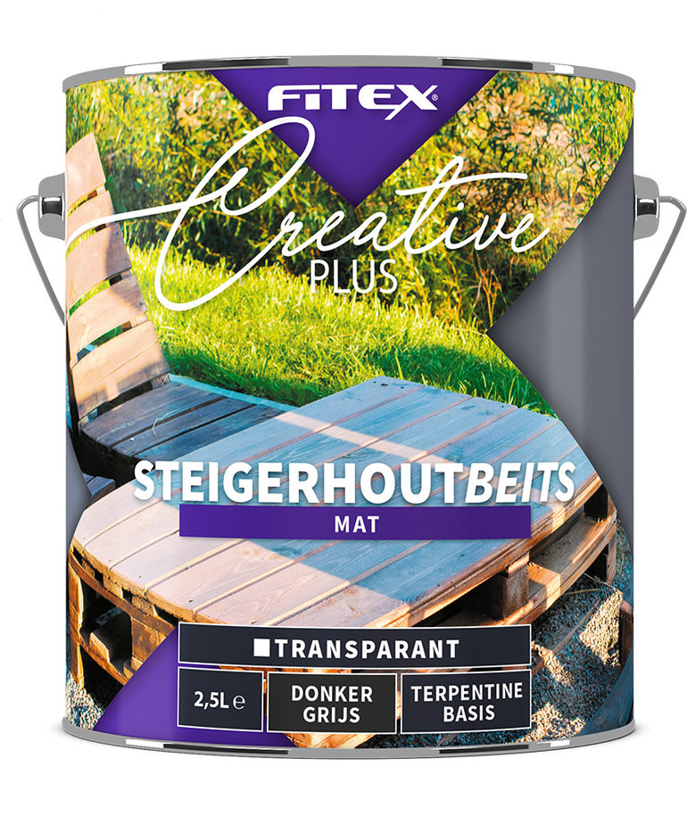 Fitex Fitex CP Steigerhoutbeits Donkergrijs 2.5L